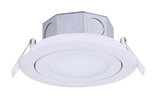 Discount ❤️ Patriot Lighting® 4" White Recessed LED Gimbal Trim Downlight 🔥 4 Discount ❤️ Patriot Lighting® 4" White Recessed LED Gimbal Trim Downlight 🔥 - Image 2