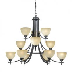 Deals 🔔 Patriot Lighting® Somerville 12-Light Oil-Rubbed Bronze Chandelier 💯