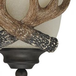 Best Sale 🛒 Patriot Lighting® Antler 1-Light Black Walnut Indoor Wall Light 🎉 -Patriot Lighting Sales 351 5037 FG