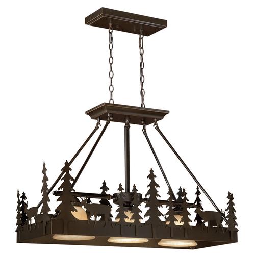 Brand new 😉 Patriot Lighting® Bryce Burnished Bronze 3 Light Island Light 🌟 3 Brand new 😉 Patriot Lighting® Bryce Burnished Bronze 3 Light Island Light 🌟