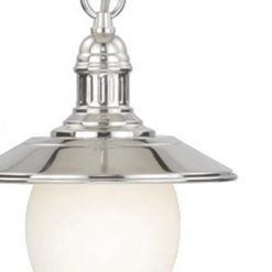 Cheap 🥰 Patriot Lighting® Marina Bay Polished Nickel 1-Light Pendant 🎁 -Patriot Lighting Sales 351 8014 FG