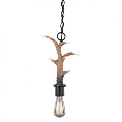 Best deal 👍 Patriot Lighting® Norwood Black Walnut 1-Light Mini Pendant ✔️