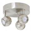 Cheap 🎁 Patriot Lighting® Siobhan Satin Nickel LED Flush Mount Ceiling Light 👏 -Patriot Lighting Sales 351 8311 3LightFixedTrack