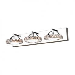 Best Sale 🎉 Patriot Lighting Elegant Home Patriot Lighting® Elegant Home Crescent Chrome LED 3-Light Vanity Light 😍