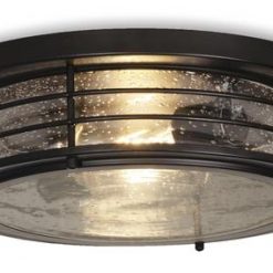 Buy ❤️ Patriot Lighting® Hale Black 2-Light Flush Mount Ceiling Light 😀