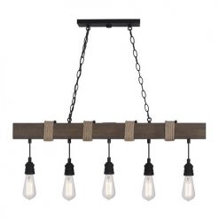 Cheapest 🌟 Patriot Lighting® Joyce Natural Wood And Black 5-Light Island Light 🔥 -Patriot Lighting Sales 351 8622 STRAIGHTLIT