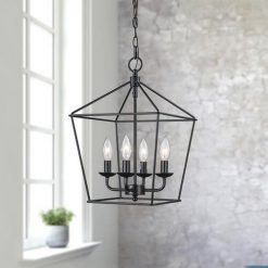 Cheap 🛒 Patriot Lighting® Hugh Black 4-Light Pendant ⌛ -Patriot Lighting Sales 351 8664 scene
