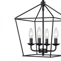 Cheap 🛒 Patriot Lighting® Hugh Black 4-Light Pendant ⌛ -Patriot Lighting Sales 351 8664 zoom