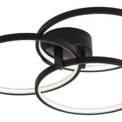 New 🧨 Patriot Lighting® Cirillo Black Integrated LED Flush Mount Ceiling Light 😍