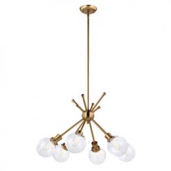 Best Pirce 😉 Patriot Lighting® Atom Golden 6-Light Chandelier ❤️