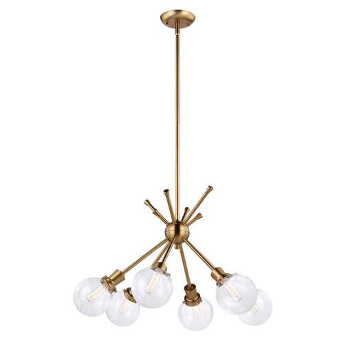 Best Pirce 😉 Patriot Lighting® Atom Golden 6-Light Chandelier ❤️ 3 Best Pirce 😉 Patriot Lighting® Atom Golden 6-Light Chandelier ❤️