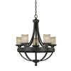 Flash Sale 🤩 Patriot Lighting® Lancaster 5-Light Black Walnut Chandelier 🎉 -Patriot Lighting Sales 351 9575 P