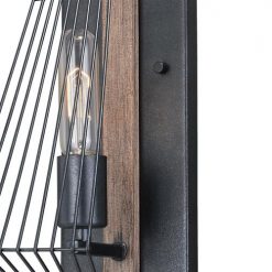 Best reviews of 🎉 Patriot Lighting® Rochester 1-Light Black Iron & Burnished Oak Indoor Wall Light ❤️ -Patriot Lighting Sales 351 9584 FG
