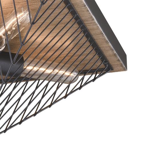 Deals 🎉 Patriot Lighting® Rochester Black Iron & Burnished Oak 4-Light Flush Mount Ceiling Light ❤️ 4 Deals 🎉 Patriot Lighting® Rochester Black Iron & Burnished Oak 4-Light Flush Mount Ceiling Light ❤️ - Image 2