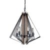 Best Pirce 🔔 Patriot Lighting® Rochester 6-Light Black Iron & Brunished Oak Chandelier 🔔 -Patriot Lighting Sales 351 9587 P