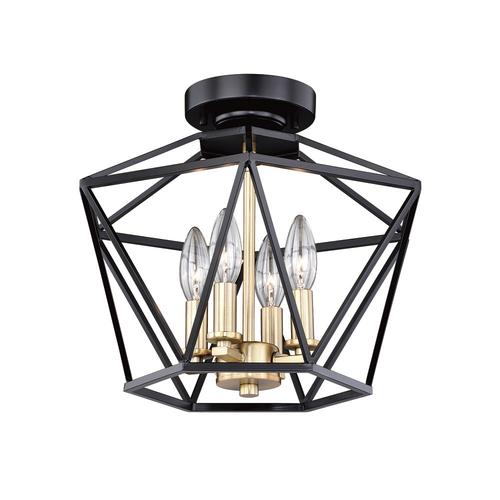 Best Sale 👏 Patriot Lighting® Roma Noble Bronze & Natural Brass 4-Light Semi-Flush Mount Ceiling Light 🌟 3 Best Sale 👏 Patriot Lighting® Roma Noble Bronze & Natural Brass 4-Light Semi-Flush Mount Ceiling Light 🌟