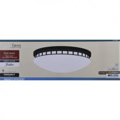 Cheapest 👏 Patriot Lighting® Julius Black Integrated LED Flush Mount Ceiling Light 🔥 -Patriot Lighting Sales 3510008 Alt4
