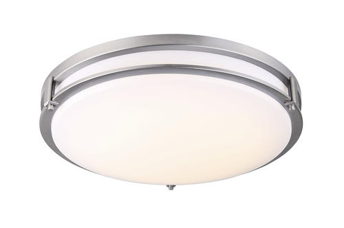 Budget 🔥 Patriot Lighting® Gilda II Brushed Nickel 19" Integrated LED Flush Mount Ceiling Light 😀 3 Budget 🔥 Patriot Lighting® Gilda II Brushed Nickel 19" Integrated LED Flush Mount Ceiling Light 😀