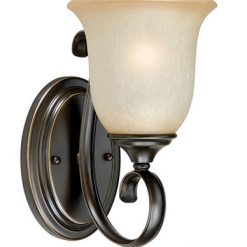 Budget ✔️ Patriot Lighting® Mavis Oil-Brushed Bronze With Gold Accents 1-Light Wall Light 👏