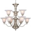 Buy ⌛ Patriot Lighting® Standford 9-Light Brushed Nickel Chandelier 🔔 -Patriot Lighting Sales 3510165