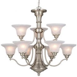 Buy ⌛ Patriot Lighting® Standford 9-Light Brushed Nickel Chandelier 🔔