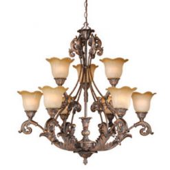 Budget 🌟 Patriot Lighting® Seville 9-Light Aged Bronze Chandelier 😉