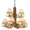 Buy ✨ Patriot Lighting® Lodge 9-Light Noachian Stone Chandelier 🎉 -Patriot Lighting Sales 3510218