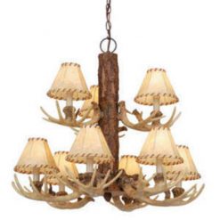 Buy ✨ Patriot Lighting® Lodge 9-Light Noachian Stone Chandelier 🎉
