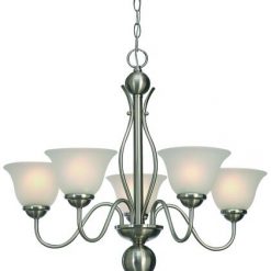 Cheap 💯 Patriot Lighting® Irelyn 5-Light Brushed Nickel Chandelier 😀