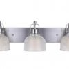 New ✔️ Patriot Lighting® Dynasty Brushed Nickel 3-Light Vanity Light ❤️ 2 New ✔️ Patriot Lighting® Dynasty Brushed Nickel 3-Light Vanity Light ❤️ -Patriot Lighting Sales 3514456
