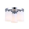Best deal ❤️ Patriot Lighting® Bulvi Chrome 3-Light Flush Mount Ceiling Light ⭐ -Patriot Lighting Sales 3514466