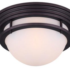 Discount 🔥 Patriot Lighting® Justin Oil-Rubbed Bronze 2-Light Flush Mount Ceiling Light 🎁