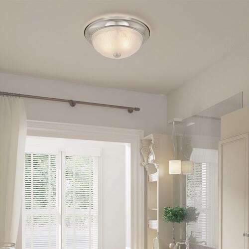 Promo 🤩 Patriot Lighting® Cary Satin Nickel 2-Light Flush Mount Ceiling Light - 2 Pack 🌟 5 Promo 🤩 Patriot Lighting® Cary Satin Nickel 2-Light Flush Mount Ceiling Light - 2 Pack 🌟 - Image 3