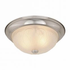 Promo 🤩 Patriot Lighting® Cary Satin Nickel 2-Light Flush Mount Ceiling Light - 2 Pack 🌟