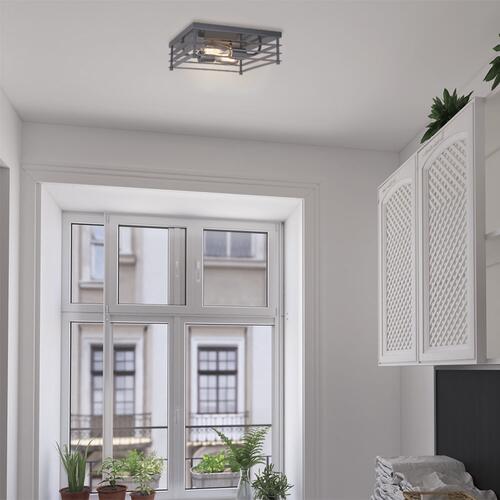 Outlet 🤩 Patriot Lighting® Gaven Matte Black 2-Light Flush Mount Ceiling Light - 2 Pack 😀 6 Outlet 🤩 Patriot Lighting® Gaven Matte Black 2-Light Flush Mount Ceiling Light - 2 Pack 😀 - Image 4