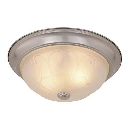 Flash Sale 💯 Patriot Lighting® Paula Satin Nickel 2-Light Flush Mount Ceiling Light - 2 Pack 😍 5 Flash Sale 💯 Patriot Lighting® Paula Satin Nickel 2-Light Flush Mount Ceiling Light - 2 Pack 😍 - Image 3
