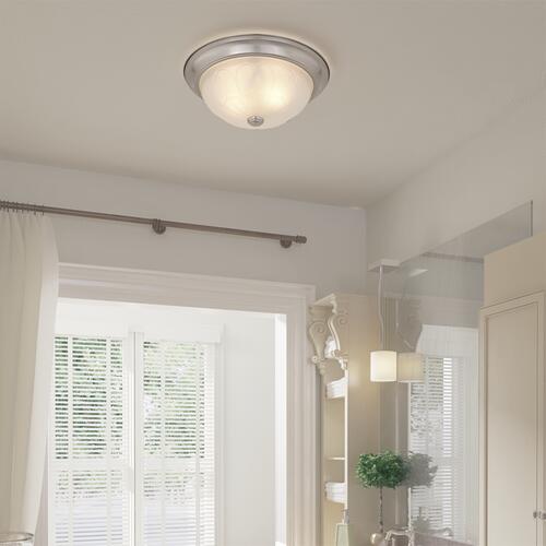 Flash Sale 💯 Patriot Lighting® Paula Satin Nickel 2-Light Flush Mount Ceiling Light - 2 Pack 😍 4 Flash Sale 💯 Patriot Lighting® Paula Satin Nickel 2-Light Flush Mount Ceiling Light - 2 Pack 😍 - Image 2
