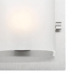 Promo 😉 Patriot Lighting® Luca Satin Nickel 1-Light Indoor Wall Light 🤩 -Patriot Lighting Sales 3518291 P