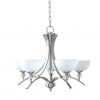 Outlet 🔥 Patriot Lighting® Chantelle 5-Light Satin Nickel Chandelier 😀 -Patriot Lighting Sales 3518304