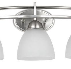 Brand new 🧨 Patriot Lighting® Meila 3-Light Brushed Nickel LED Vanity Light ✔️