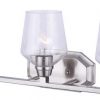 New 🎁 Patriot Lighting® Caylon Brushed Nickel 3-Light Vanity Light 👏 -Patriot Lighting Sales 3518337