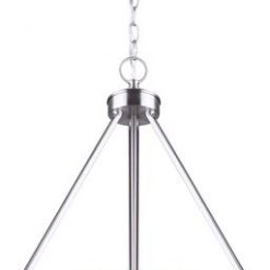 Best Sale 🔥 Patriot Lighting® Caylon Brushed Nickel 3 Light Pendant 🔥
