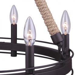 Hot Sale 🧨 Patriot Lighting® Dawsyn Oil-Rubbed Bronze 6-Light Chandelier ✨ -Patriot Lighting Sales 3518349 detail