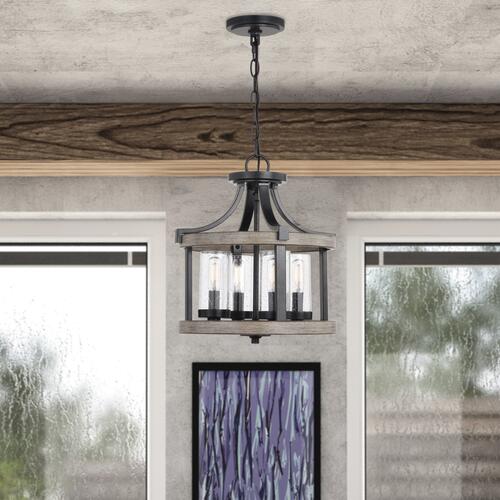 Best reviews of ❤️ Patriot Lighting® Elegant Home Brooklyn Natural Iron & Distressed Faux Wood 4-Light Pendant 🤩 8 Best reviews of ❤️ Patriot Lighting® Elegant Home Brooklyn Natural Iron & Distressed Faux Wood 4-Light Pendant 🤩 - Image 6
