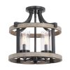 Best reviews of ❤️ Patriot Lighting® Elegant Home Brooklyn Natural Iron & Distressed Faux Wood 4-Light Pendant 🤩 -Patriot Lighting Sales 3518367 Master