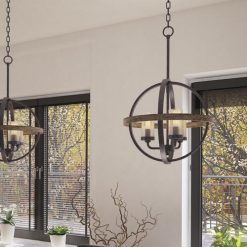 Best Pirce 🎁 Patriot Lighting® Elegant Home Brooklyn Natural Iron & Distressed Faux Wood 3-Light Pendant ⭐ 8 Best Pirce 🎁 Patriot Lighting® Elegant Home Brooklyn Natural Iron & Distressed Faux Wood 3-Light Pendant ⭐ -Patriot Lighting Sales 3518368 Alt2