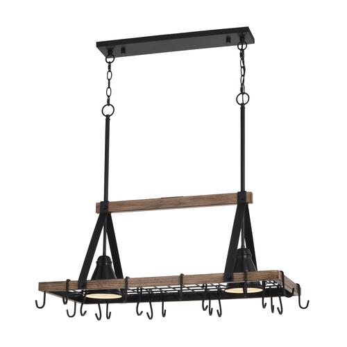 Best deal 👍 Patriot Lighting® Elegant Home Bodhi Black & Replica Wood 2 Light Pot Rack Island Light 🧨 3 Best deal 👍 Patriot Lighting® Elegant Home Bodhi Black & Replica Wood 2 Light Pot Rack Island Light 🧨