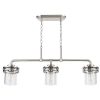 Top 10 😀 Patriot Lighting® Joska Brushed Nickel 3 Light Island Light ⭐