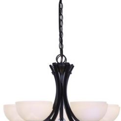 Best reviews of 🛒 Patriot Lighting® Chantelle 5-Light Matte Black Chandelier 🤩