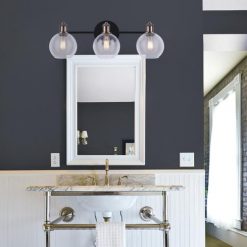 Best deal ✔️ Patriot Lighting® Karris Matte Black & Gold 3-Light Vanity Light ⌛ -Patriot Lighting Sales 3518444 LIFE